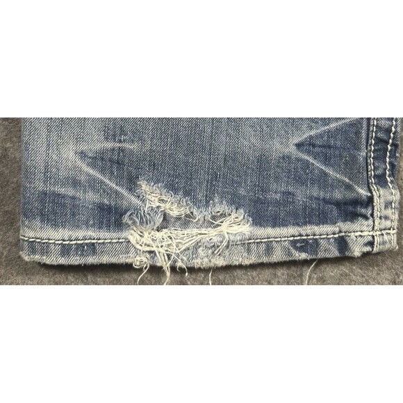 BKE Buckle Jake Jeans Men’s 31x32 Regular Fit Blue Straight Distressed READ - Picture 8 of 12